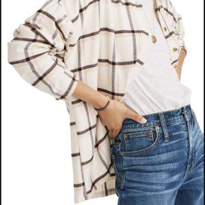 Madewell Plaid Flannel Button Down